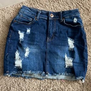Jean Mini skirt